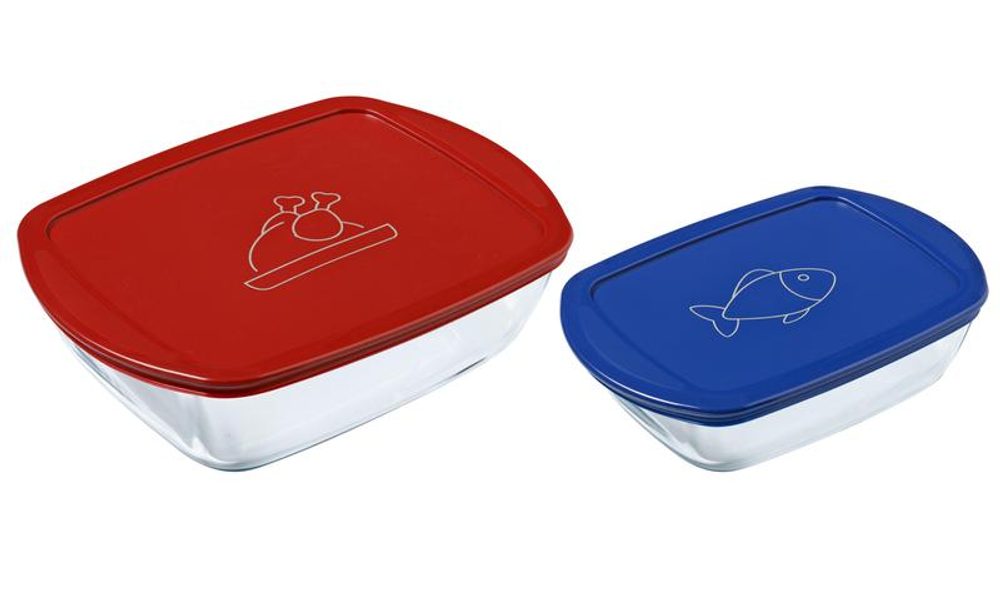 Pyrex SADA OBDÉL. DÓZ PYREX 2KS, 1,2L+2,5L, SKLO_hamashop
