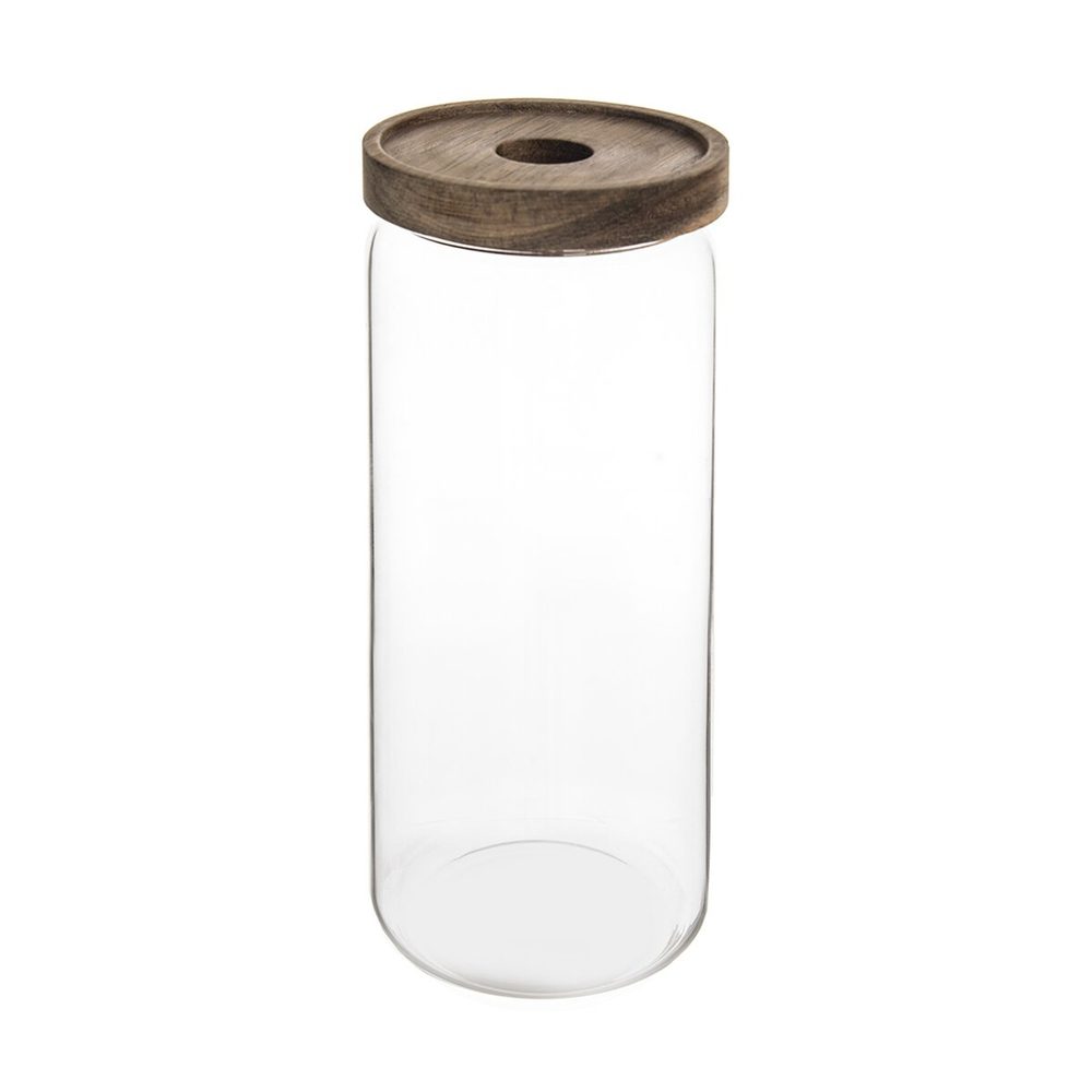 O Dóza borosil. sklo/akácie 1,6 l kulatá