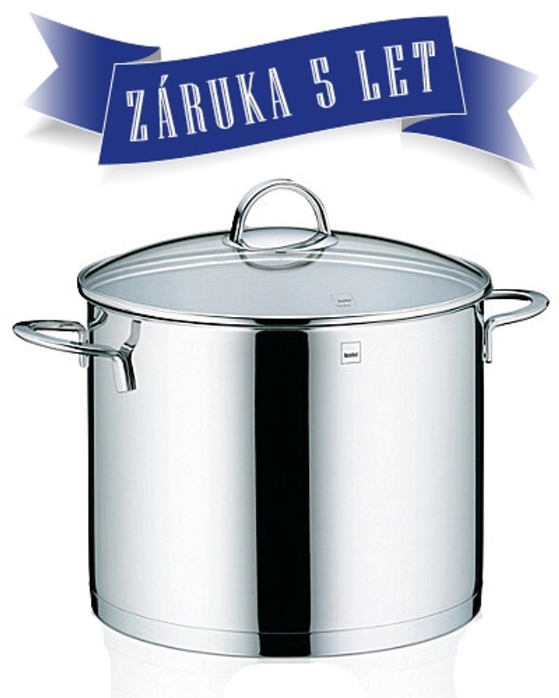 KELA Hrnec nerez se skleněnou poklicí 8,5 l CAILIN KL-10961