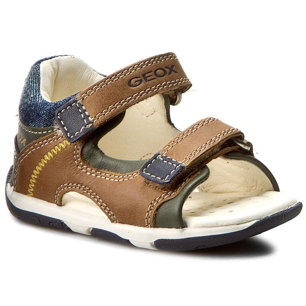 Levně Dětské letní sandály GEOX - B San.Tapuz B. A Caramel/Navy