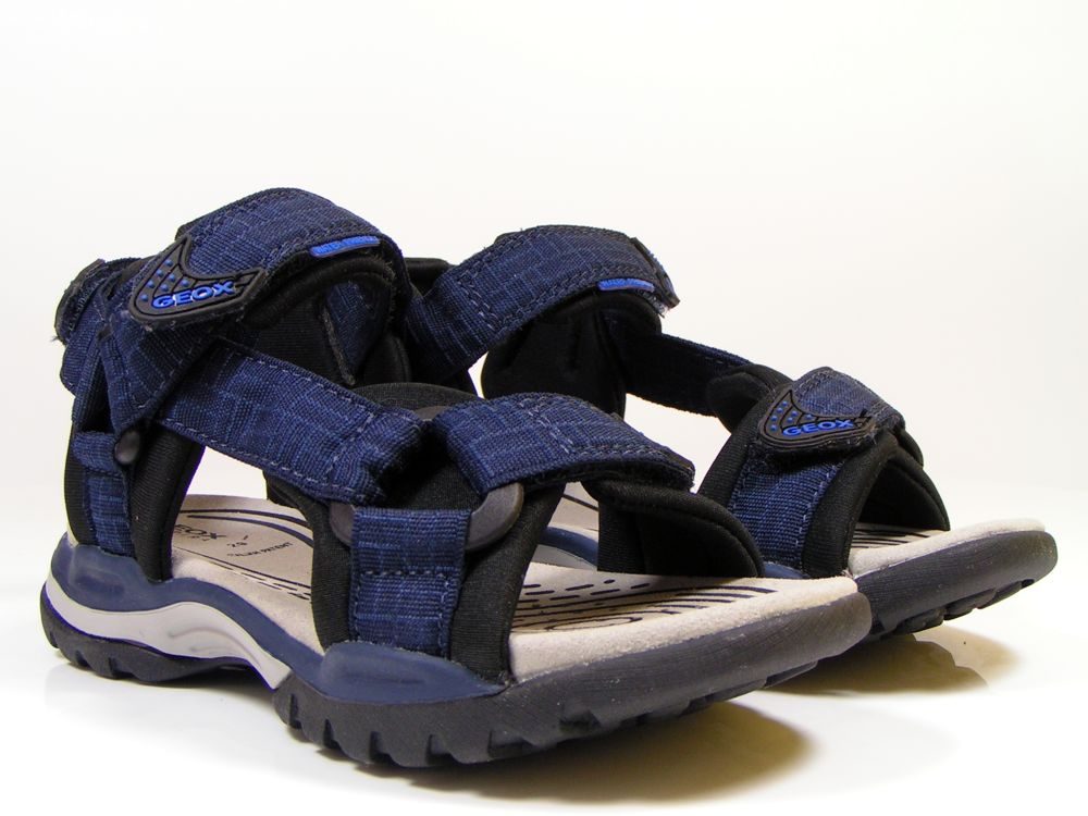 Levně GEOX letní boty J BOREALIS BOY NAVY/BLACK
