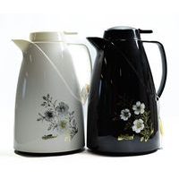 termokonvice 2,0l BÍLÁ nebo ČERNÁ s květy, (WL-R200A), plast/sklo
