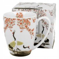 hrnek 380ml SAKURA a jeřabiny, porcelán, DB