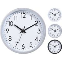 hodiny d20cm, 3barvy, kulaté nástěnné