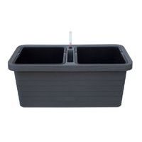 truhlík DUO antracit 78x39x35cm BERBERIS samozavl.