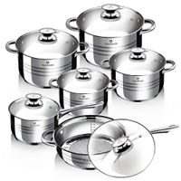 BLAUMANN Sada nožů s nepřilnavým povrchem 5 ks Black Rose Collection BL-2612