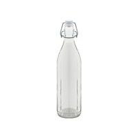láhev 1,0l KULATÁ, COSTOLATA, patent.uzávěr,sklo