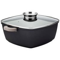 pekáč 28x28x16cm+POskl. FUNTZIO, 6,3l, nepřiln.povrch, indukce