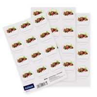 Samolepky na dózy zelenina