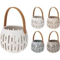 svícen 14x12cm, na svíčku, 4barvy, keramika