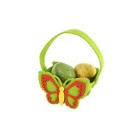 TORO KOŠÍK VELIKONOČNÍ "MOTÝL"13X8X8CM, PLSTENÝ_hamashop