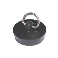 Nezařazeno ZÁTKA 39MM,ČERNÁ S PŮLKROUŽKEM UMYVAD.,PRYŽ B2/15_hamashop