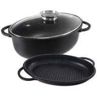 Pekáč GRANDE Aroma s poklopem oboustranný 43x30 cm