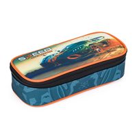 Dívčí školní penál Bagmaster CASE GALAXY 7 A BLACK/PINK