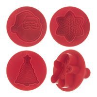 Vykrajovačka s pístem UH/kov Vánoce 4 ks velká