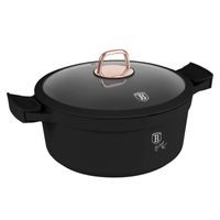 BERLINGERHAUS Kastrol s titanovým povrchem a poklicí 28 cm Black Rose Collection BH-7784