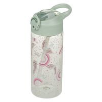 BAAGL Tritanová láhev na pití s brčkem Duha 500 ml
