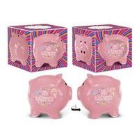 pokladnička PRASÁTKO, NA ZÁŽITKY, DB, keramika