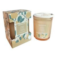 Provence SVÍČKA VE SKLE ŽLUTÁ CITRON LIMETKA7.9X10.6CM 230G_hamashop