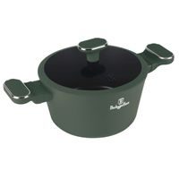 BERLINGERHAUS Kastrol s titanovým povrchem a poklicí 20 cm Matte Green Collection BH-8200
