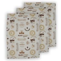 utěrka 3ks 70x50cm-KÁVA kuch., 75%bavlna, 25%PES