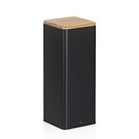 KELA Dóza na potraviny skladovací Kiril kovová černá 11,5x11,5x29,0cm 3,0l KL-17890