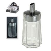 cukřenka 175ml, dávkovací, hranatá, sklo/NR