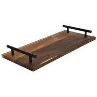 HIT Servírovací tác z akátového dřeva s rukojeťmi 36x17x2cm HT-24501457