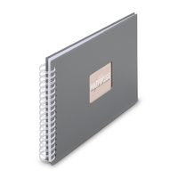 Hama album klasické spirálové FINE ART 18,5x15 cm, 30 stran, nová černá, bílé listy