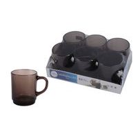 hrnek 260ml, 6ks-Sépie,VERSAILLES, d7,2x8,9cm, DURALEX,sklo