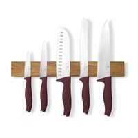 BERLINGERHAUS Sada nožů s magnetickým držákem z akátového dřeva 6 ks Leonardo Collection BH-2944