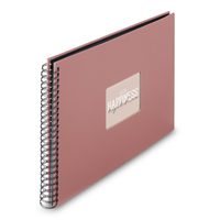 Hama album klasické spirálové FINE ART 36x32 cm, 50 stran, terra, černé listy