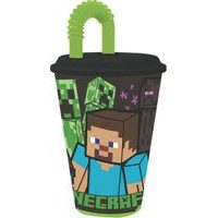 STOR KELÍMEK S BRČKEM MINECRAFT 430 ML, PLAST_hamashop