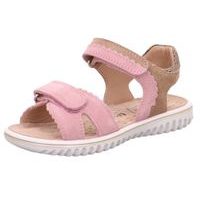 Dívčí celokožené sandály Superfit 1-009008-5500 SPARKLE ROSA/BEIGE