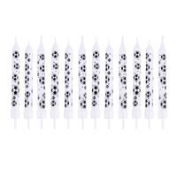 TORO SVÍČKY DORTOVÉ S DRŽÁČKEM 12KS FOTBAL 8X8CM_hamashop