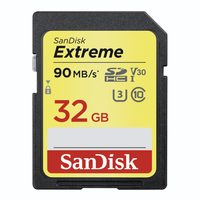 SanDisk Extreme SDHC Card 32 GB 90 MB/s Class 10 UHS-I U3 V30 NÁHRADA ZA 139748