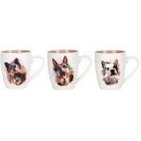 hrnek 360ml DOG ART, 3 dekory, new bone