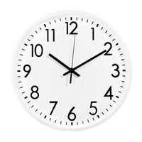 SEGNALE Hodiny nástěnné plast 30 cm bílý rám KO-837000110bila