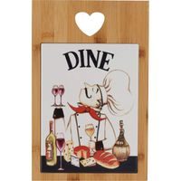 EXCELLENT HOUSEWARE Sevírovací prkénko s keramickou kachlí DINE KO-280000130dine