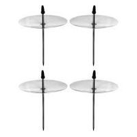 bodec- 4ks-d55mm-stříbrný do adv.věnce, hrot 5cm/2cm, kov