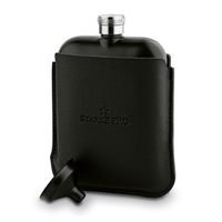 likérka 0,17l NR plochá černá, pouzdro, nálevka, krabička DB