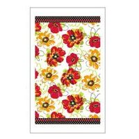 TORO UTĚRKA KUCHYŇSKÁ 38X63CM ČERVENÉ KVĚTY_hamashop