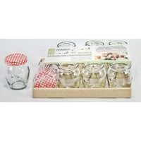 sklen.zavař. 145ml- 8ks-AMFORA+10ks víč.PUNTÍK-TO53