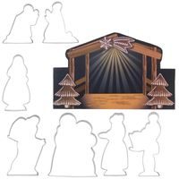 Vykrajovačka nerez Betlém sada 7 ks+pap. jesličky