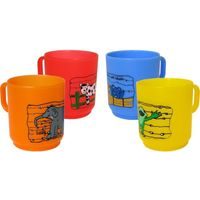 Nezařazeno Hrnek matový, dekor zvířátka, plast, objem 250 ml, 7,6 x 8,5cm_hamashop