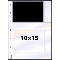 Hama photo sleeves for ring-binder albums A4, White, 10 x 15 cm