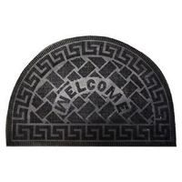 rohož 60x40cm PŮLKRUH, WELCOME, guma