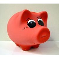 pokladnička PRASÁTKO kul., MIX, v.22cm, keramika