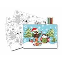 TORO PROSTÍRÁNÍ SOVA, OMALOVÁNKY S PASTELKAMI, 5KS_hamashop