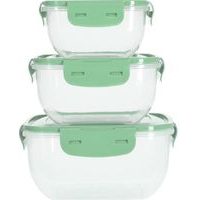 EXCELLENT HOUSEWARE Dóza na potraviny 3 ks světle zelená KO-024001550svze